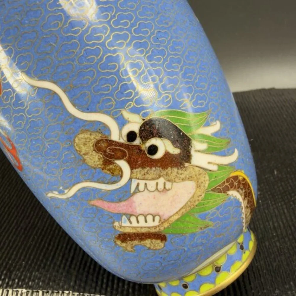 Chinese Cloisonne Enamel Metal Vase chinese cloisonne